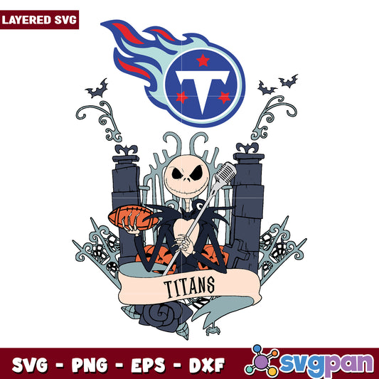 Titans Jack halloween svg, nfl teams svg, national football league svg
