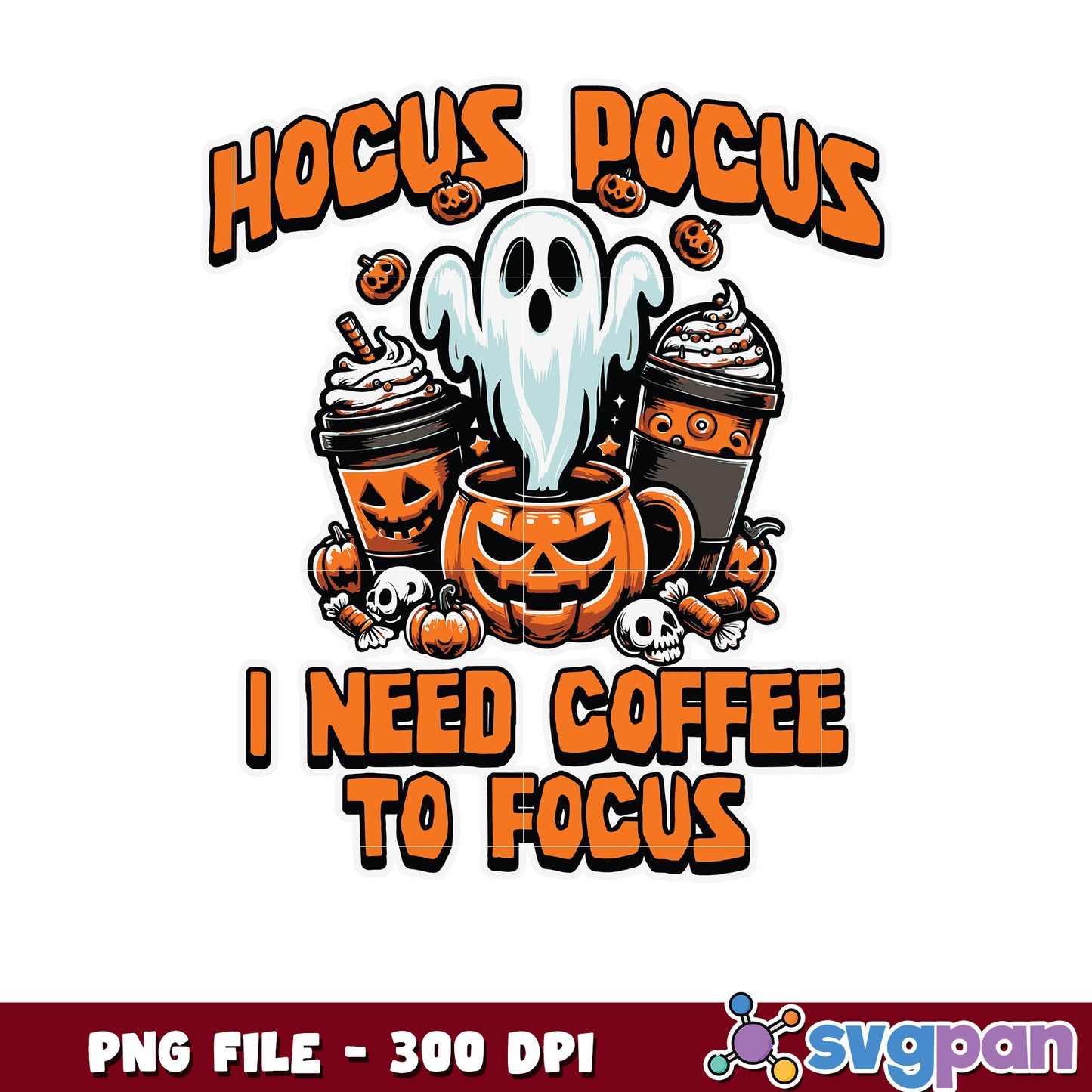 T need coffee to hocus pocus png, halloween png, halloween decorations png