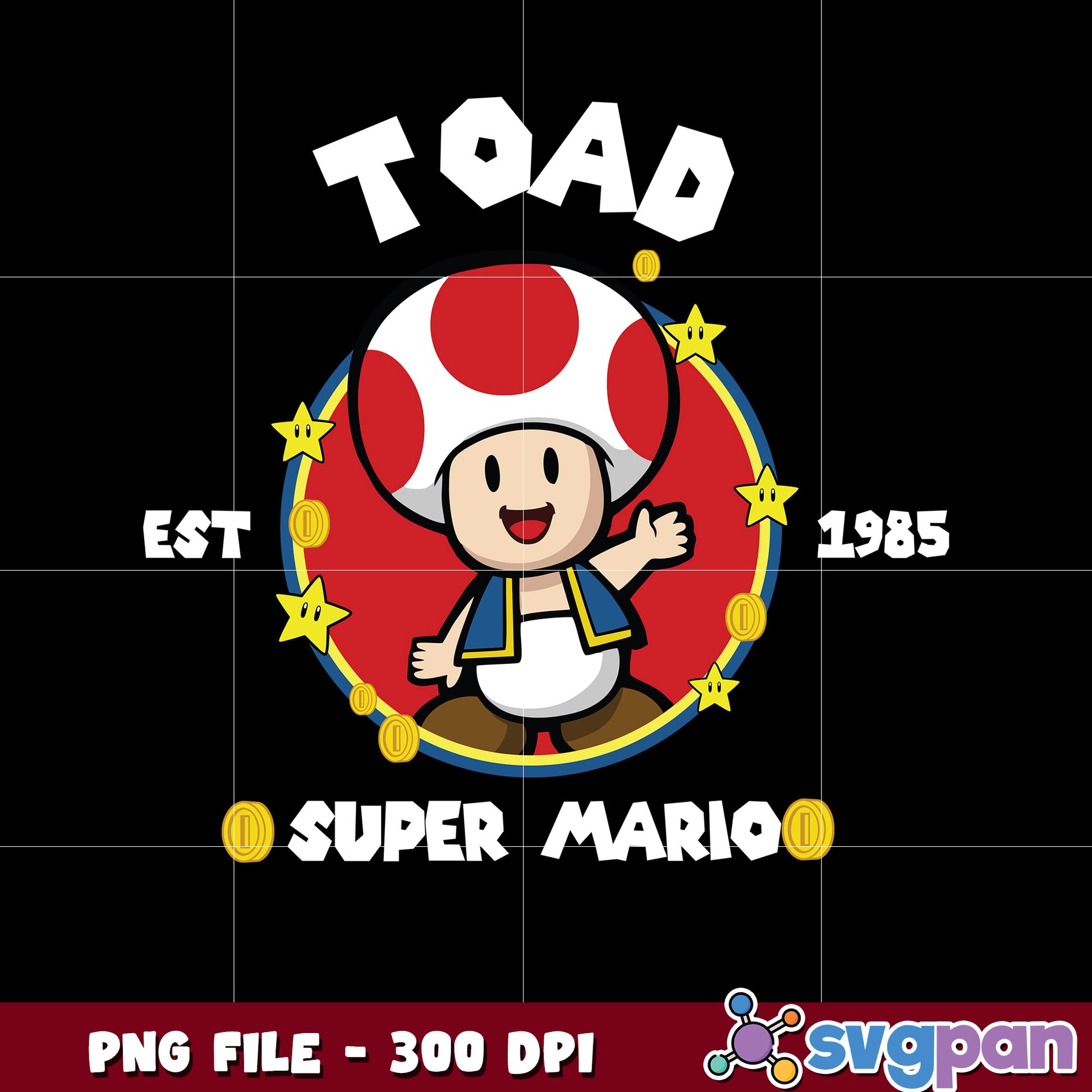 Toad est 1985 png, toad mario costume png, switch mario games png