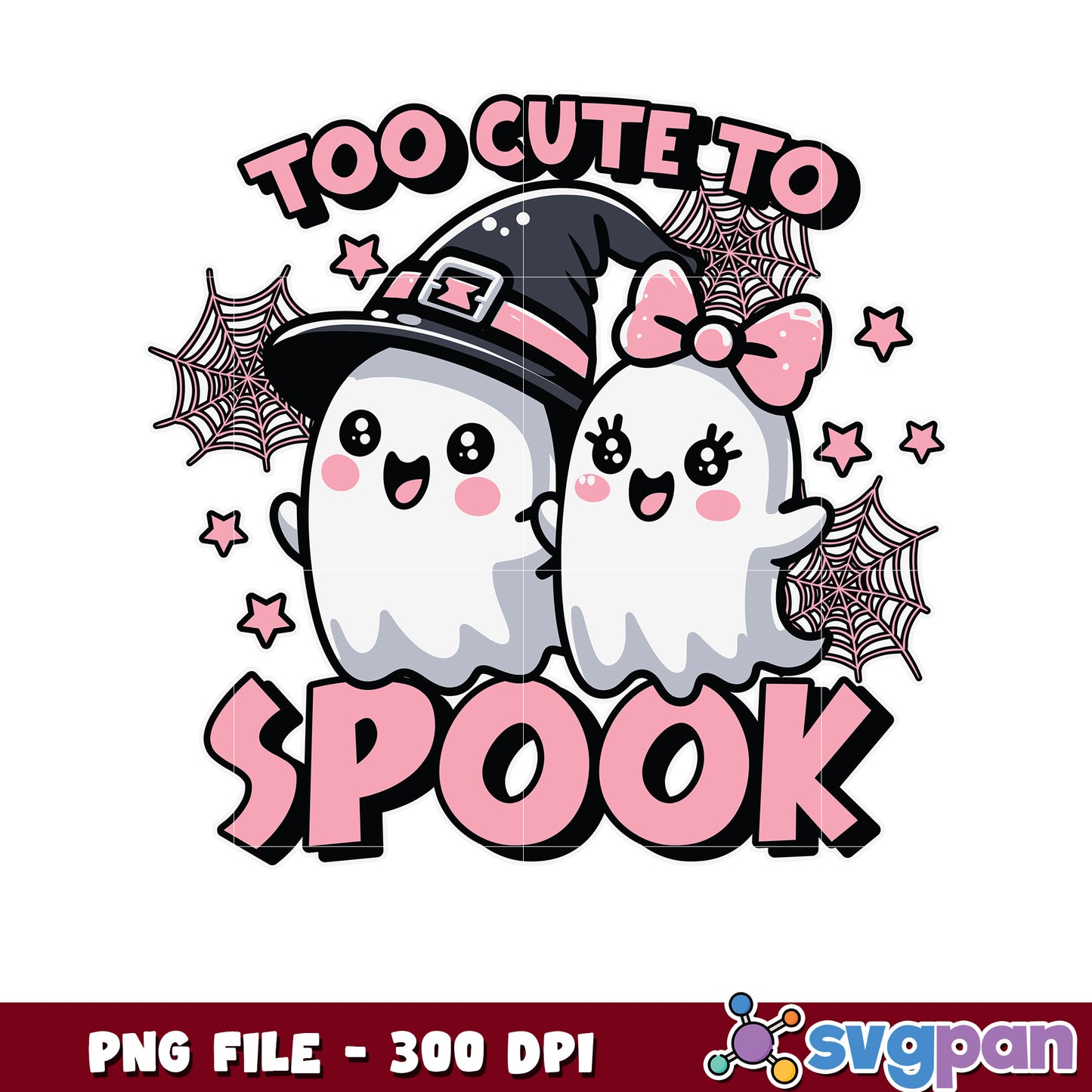 To cute to spook png, greatest time of the year png, halloween fall png