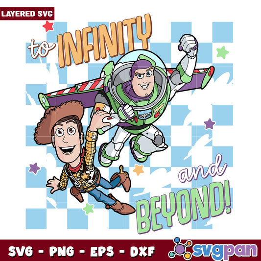 To infinity and beyond png, woody and buzz png, disney pixar png