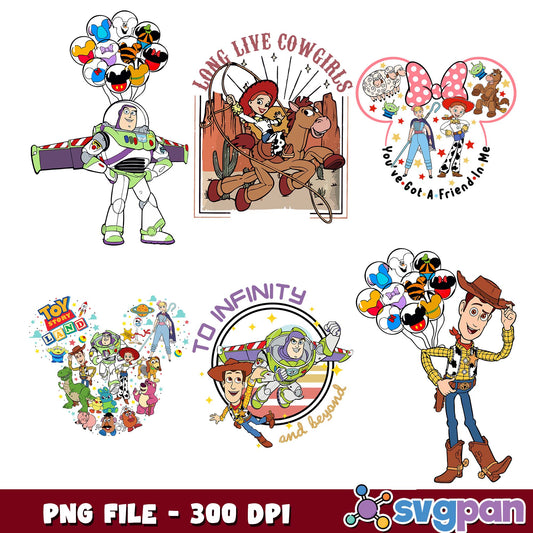 To infinity and beyond png bundle