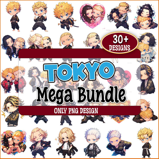 Tokyo revengers chibi png bundle