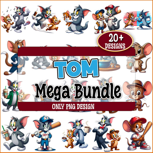 Tom and jerry baseball png bundle