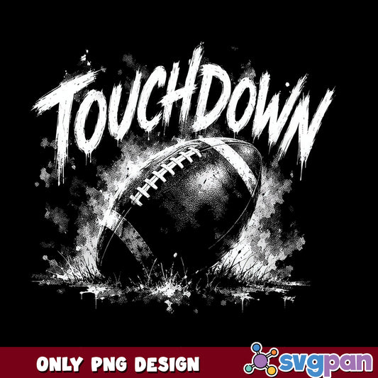 Touchdown Football Grunge PNG, Football Season PNG, Sports PNG