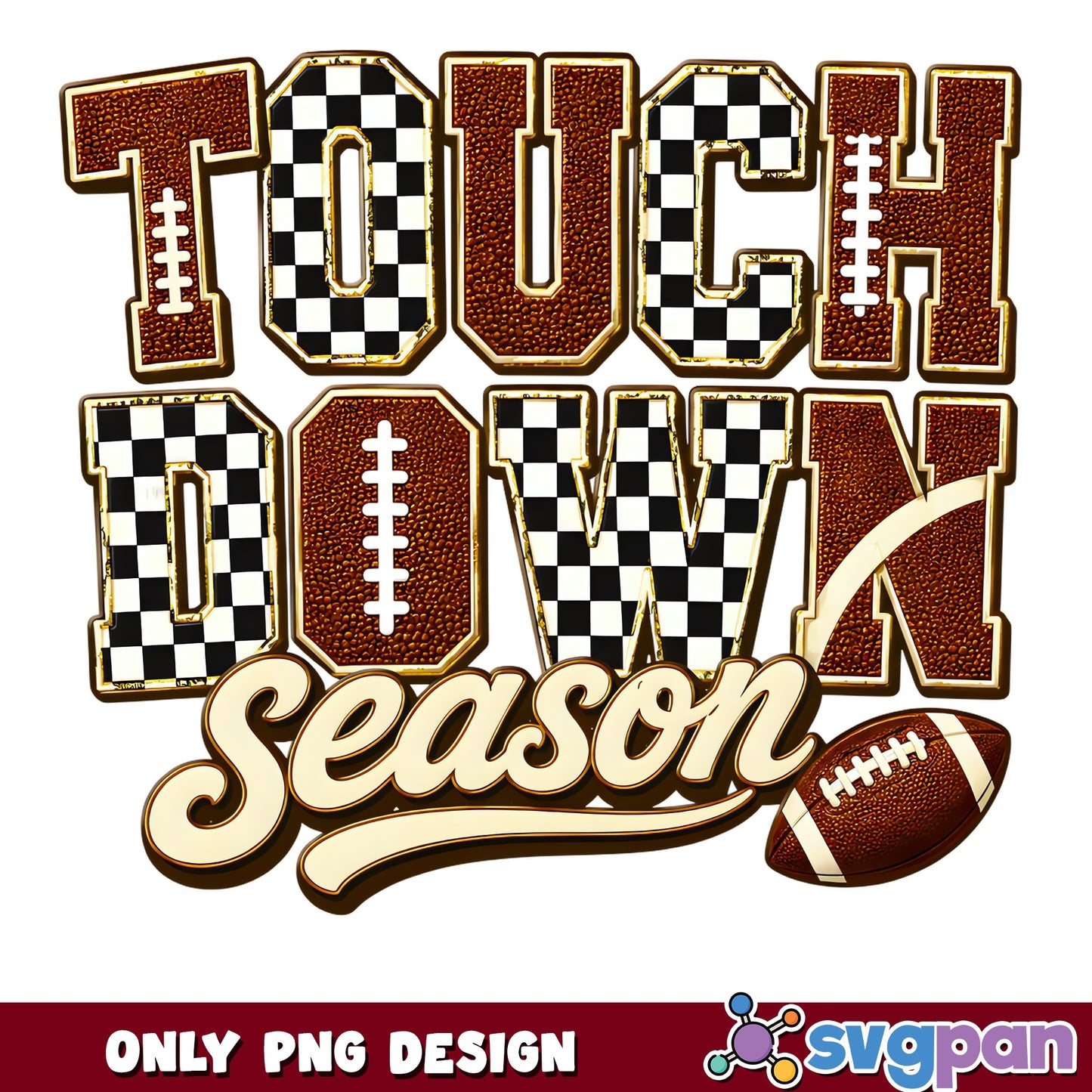 Touchdown Season PNG, Football Season PNG, Game Day PNG