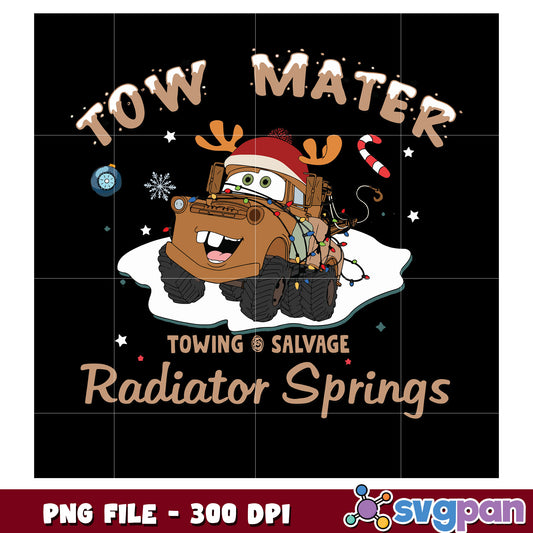 Tow mater radiator springs png, disney characters png, cute stitch png