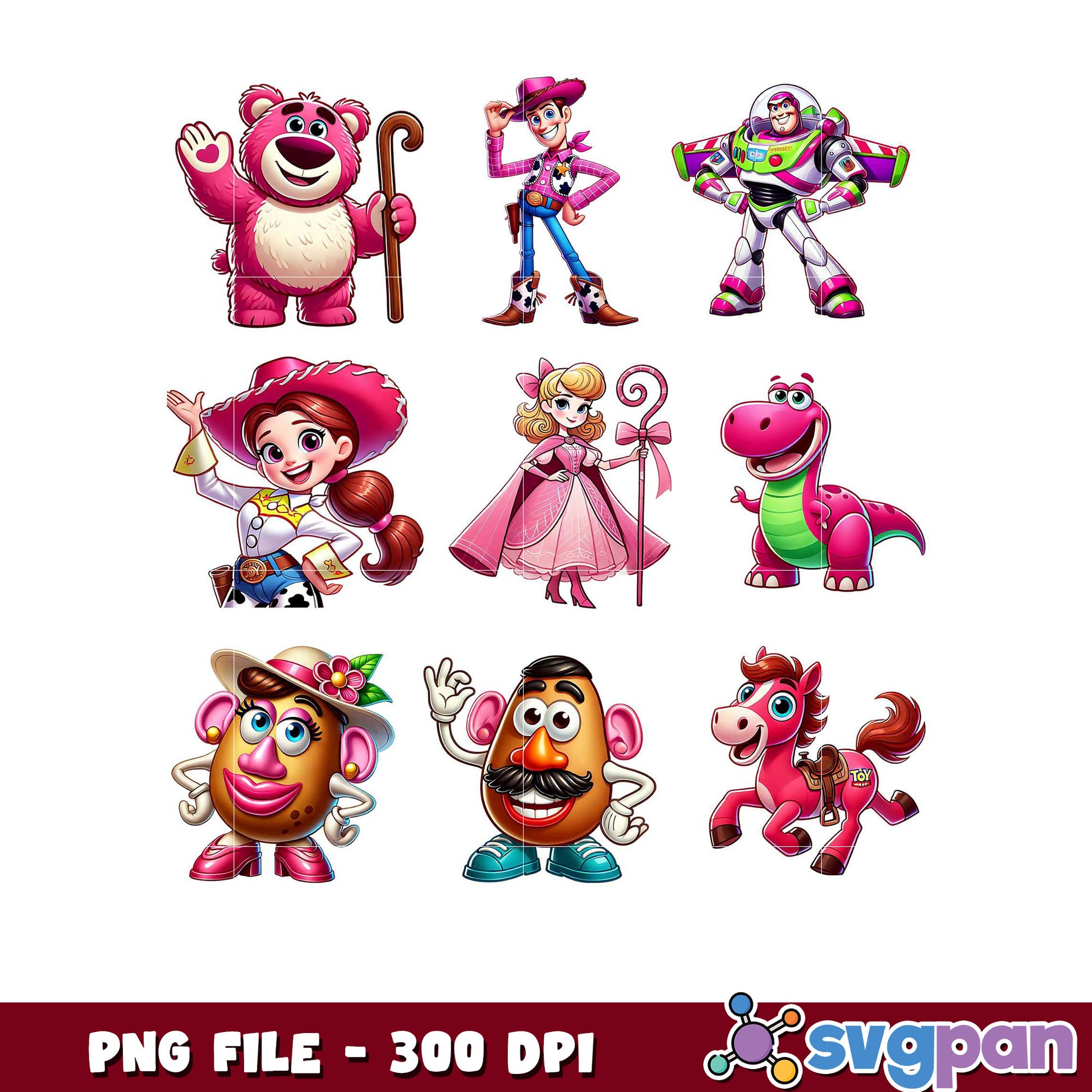 Toy Character PNG Set, colorful designs for creative projects