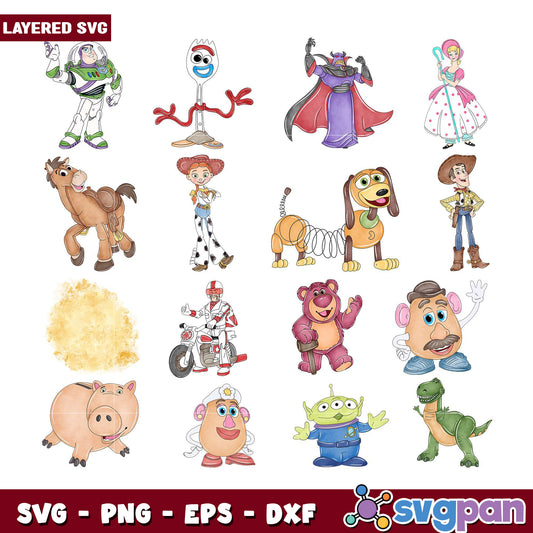 Toy Character SVG Bundle for DIY Crafts Designs