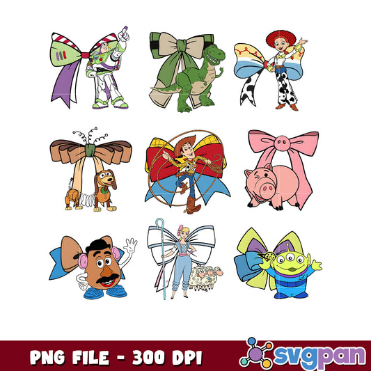 Toy Story Bow PNG Characters