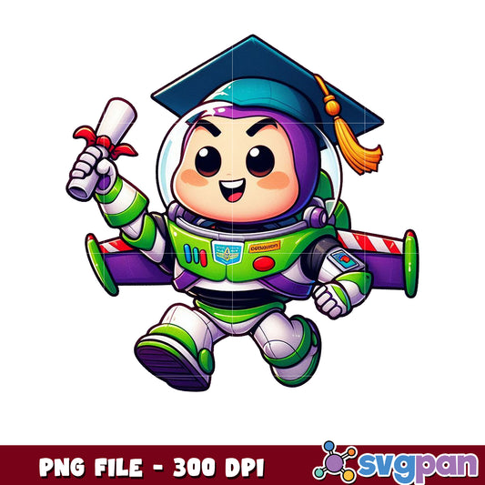 Toy Story Buzz graduate png, buzz lightyear png, graduation png