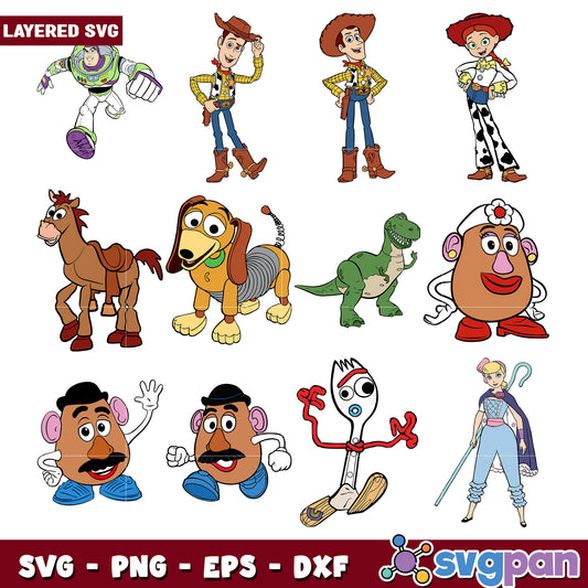 Toy Story Character SVG Bundle for Creative Projects