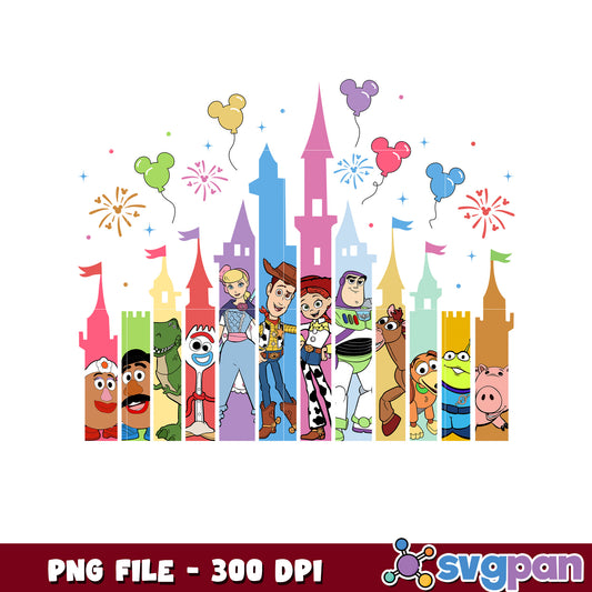 Toy Story Disney Castle PNG