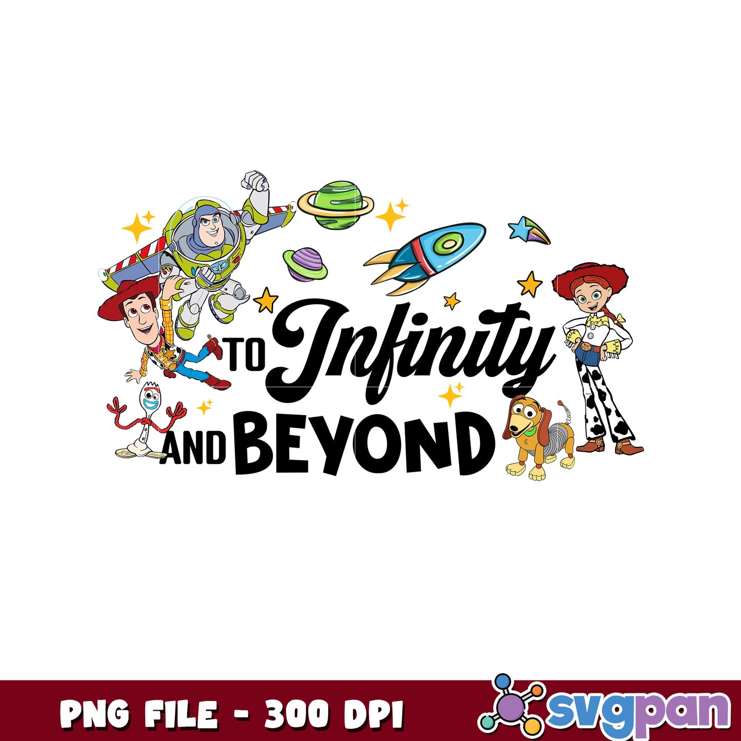 Toy Story Infinity And Beyond PNG