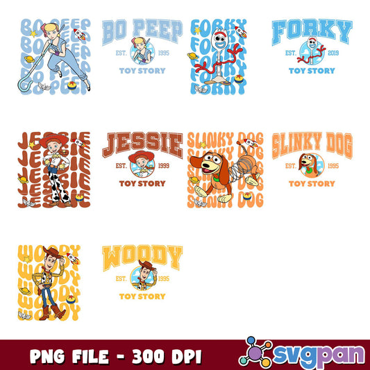 Toy Story PNG Bundle 300 DPI