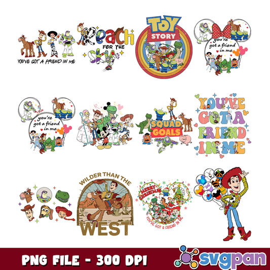 Toy Story PNG Bundle 8 Designs