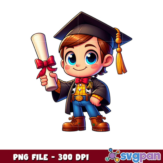 Toy Story Woody png, woody toy story png, graduation cap png