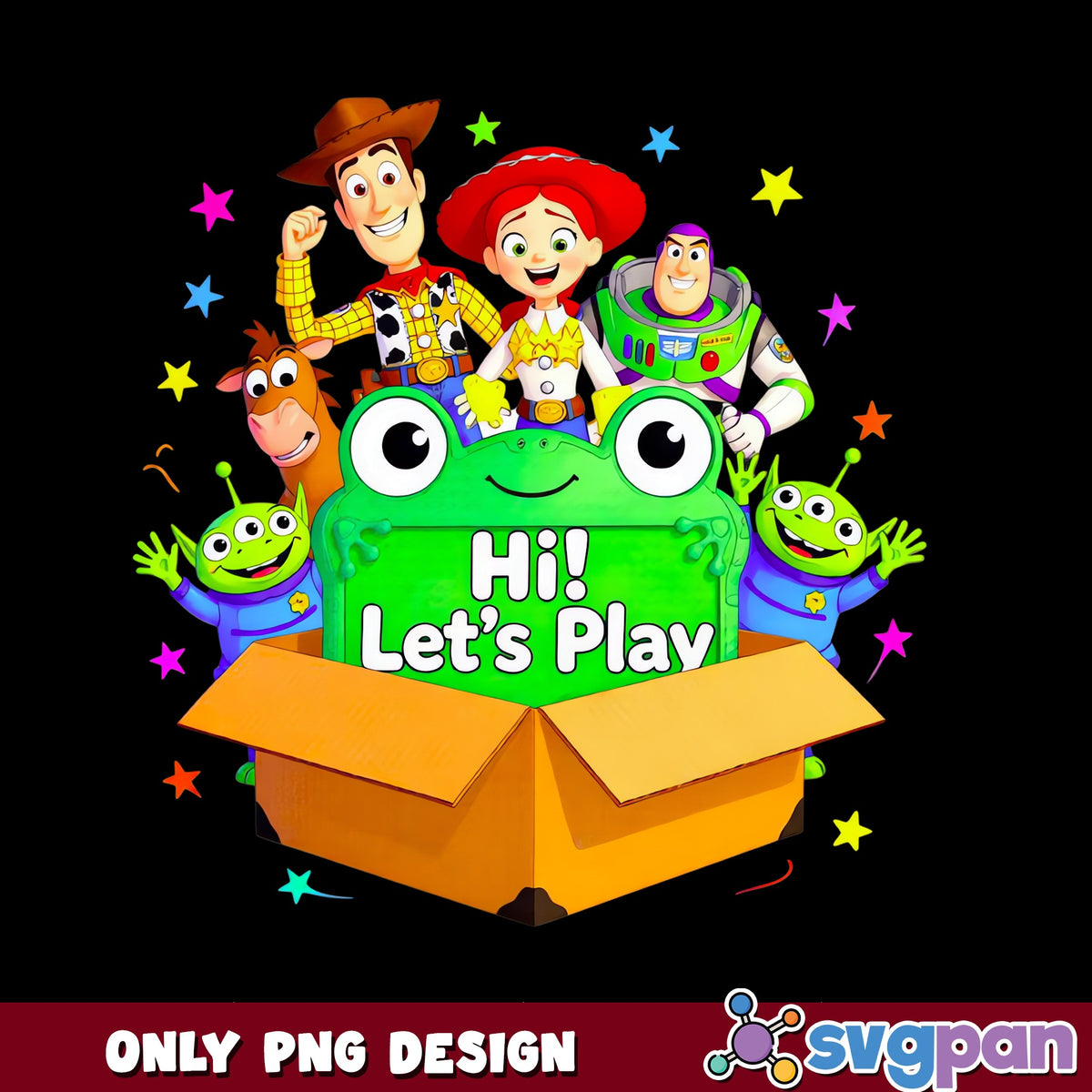 Toy Story Characters Hi Lets Play PNG, Woody Buzz PNG, Disney PNG