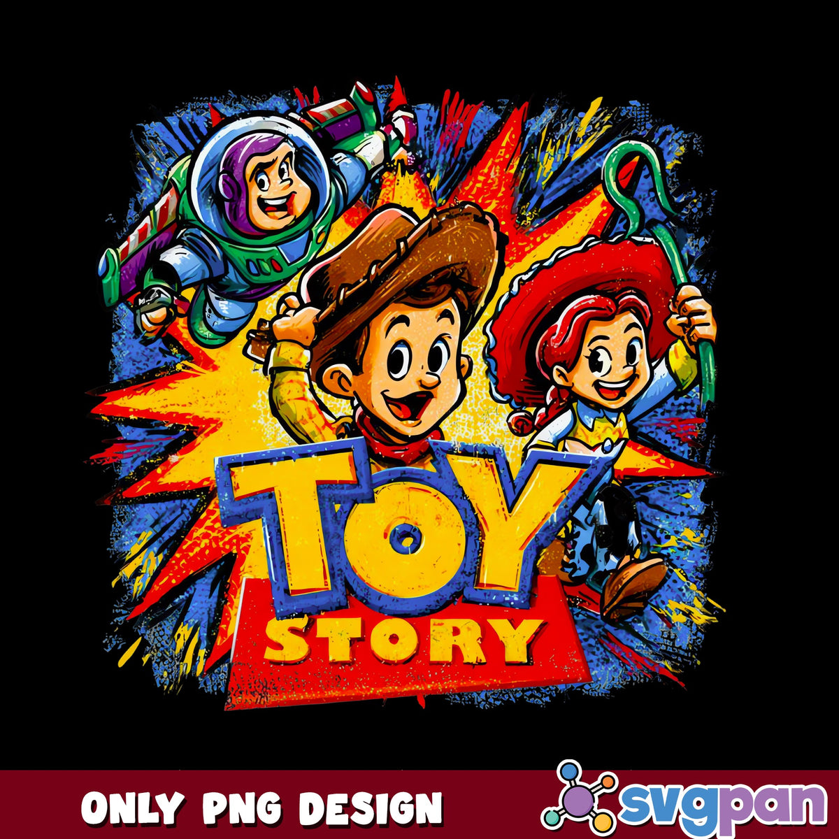 Toy Story Characters PNG, Woody Buzz Jessie PNG, Disney PNG
