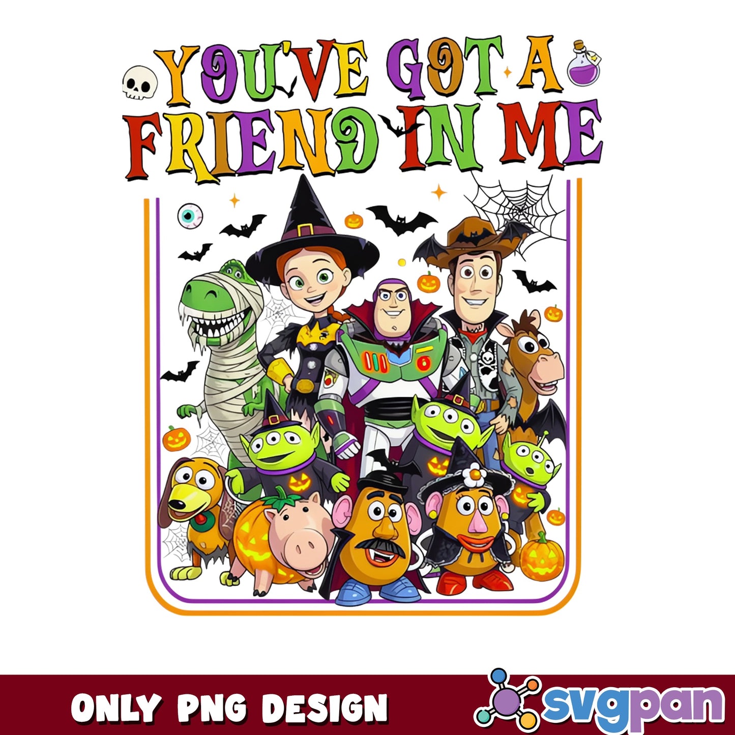 Toy Story Halloween Costume PNG, Woody Buzz Lightyear, Disney Spooky PNG