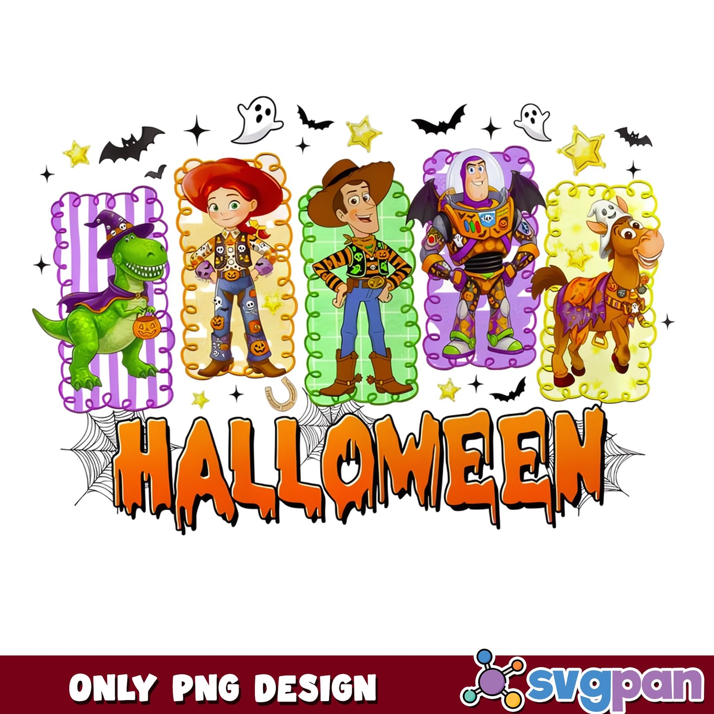 Toy Story Halloween PNG, Woody Buzz Lightyear PNG, Disney Halloween PNG