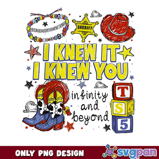 Toy Story I Knew You PNG, Taylor Swift TS5 PNG, Cowboy PNG