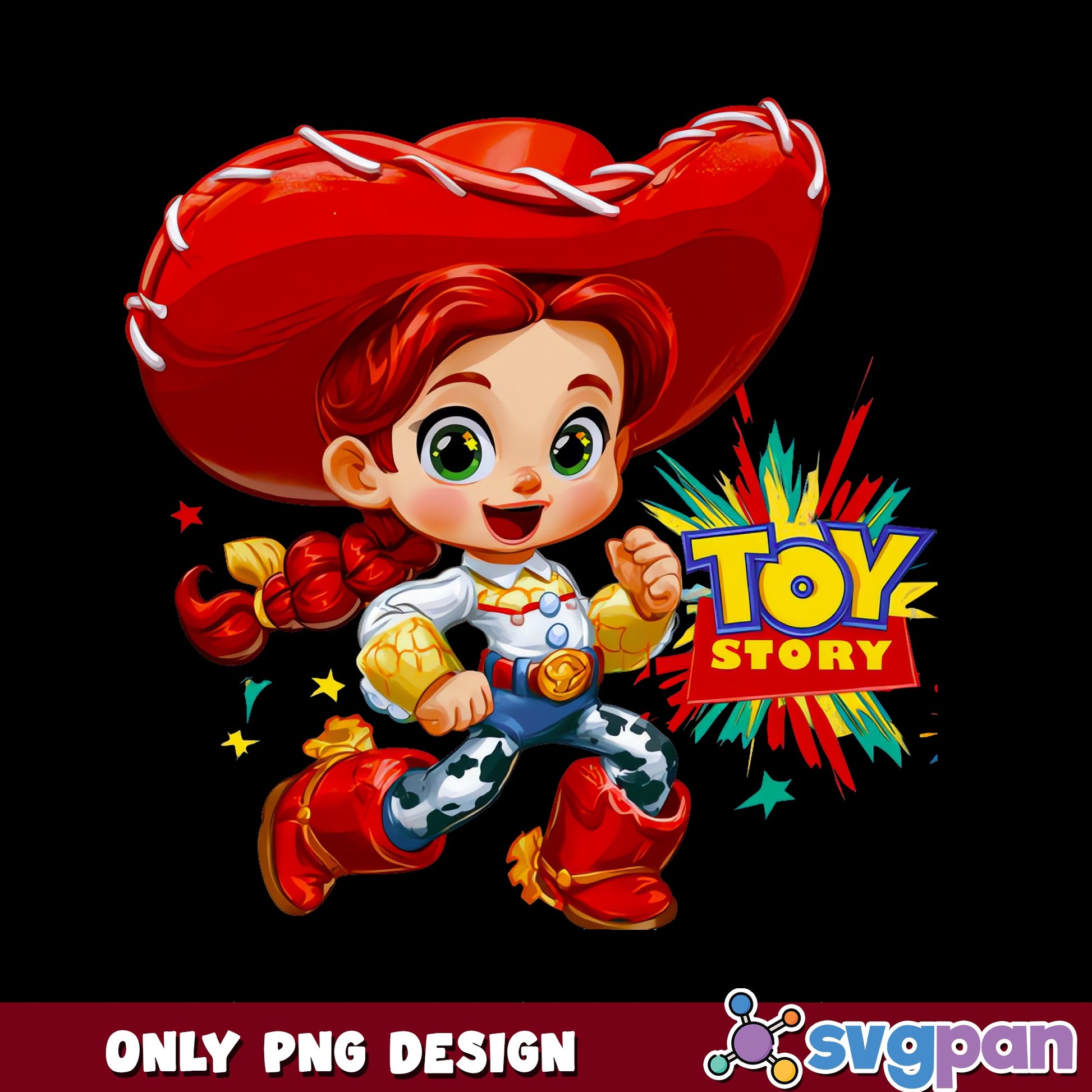 Toy Story Jessie Cowgirl PNG, Disney Pixar PNG, Cute Jessie PNG