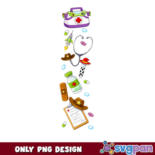 Toy Story Nurse PNG, Disney Nurse Medical PNG, Buzz Lightyear PNG