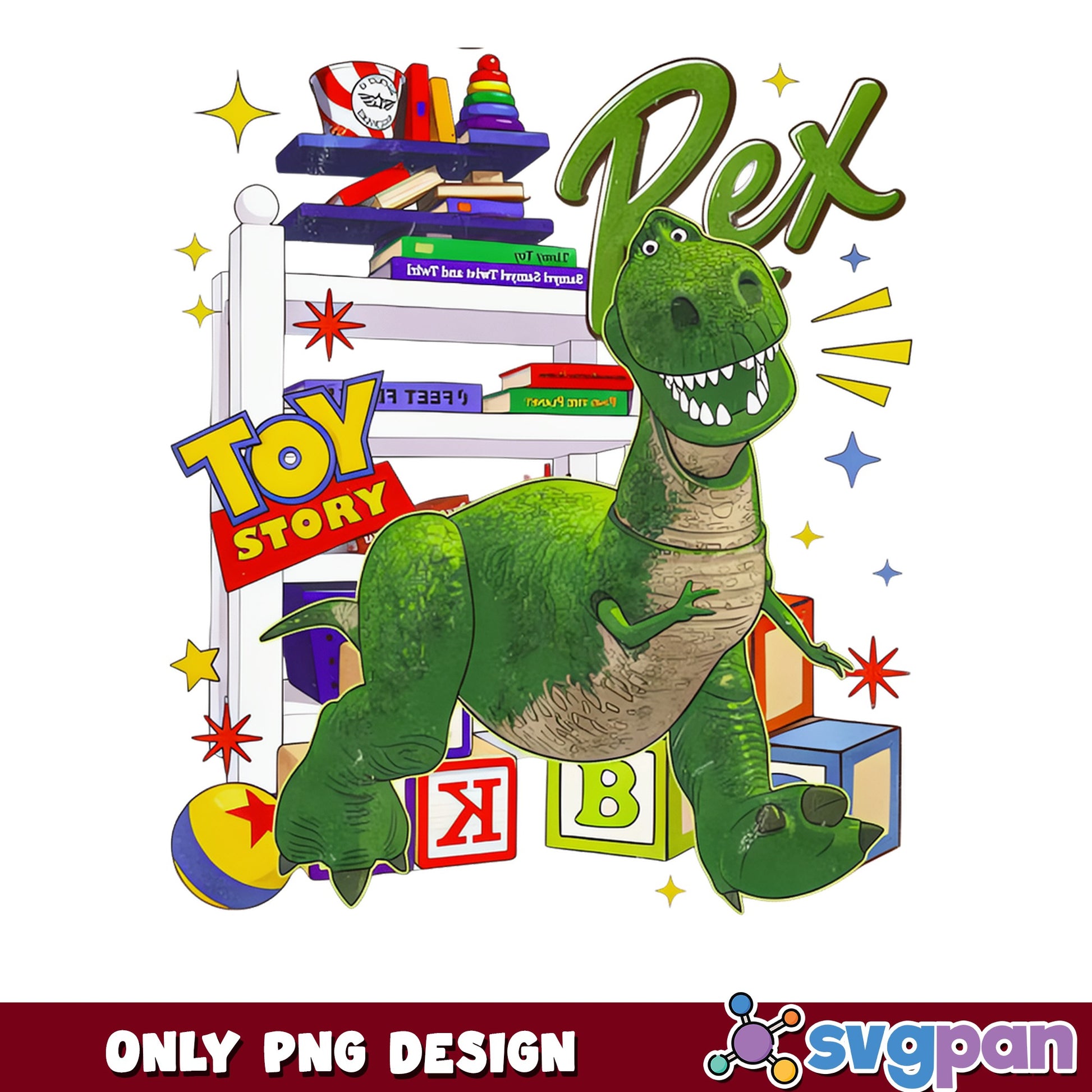 Toy Story Rex Dinosaur PNG, Disney Pixar PNG, Rex Toy Story PNG