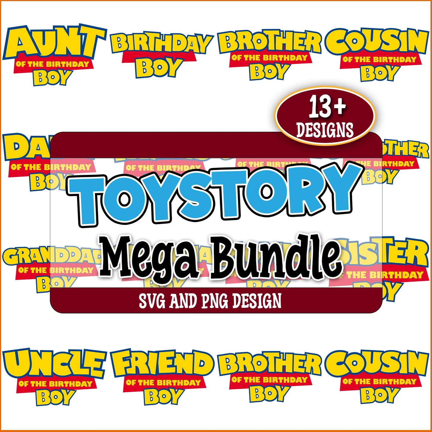 Toy story birthday boy set svg bundle