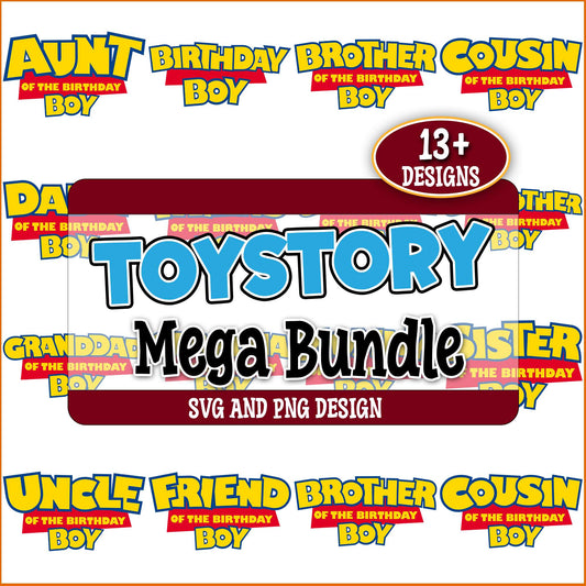 Toy story birthday boy set svg bundle