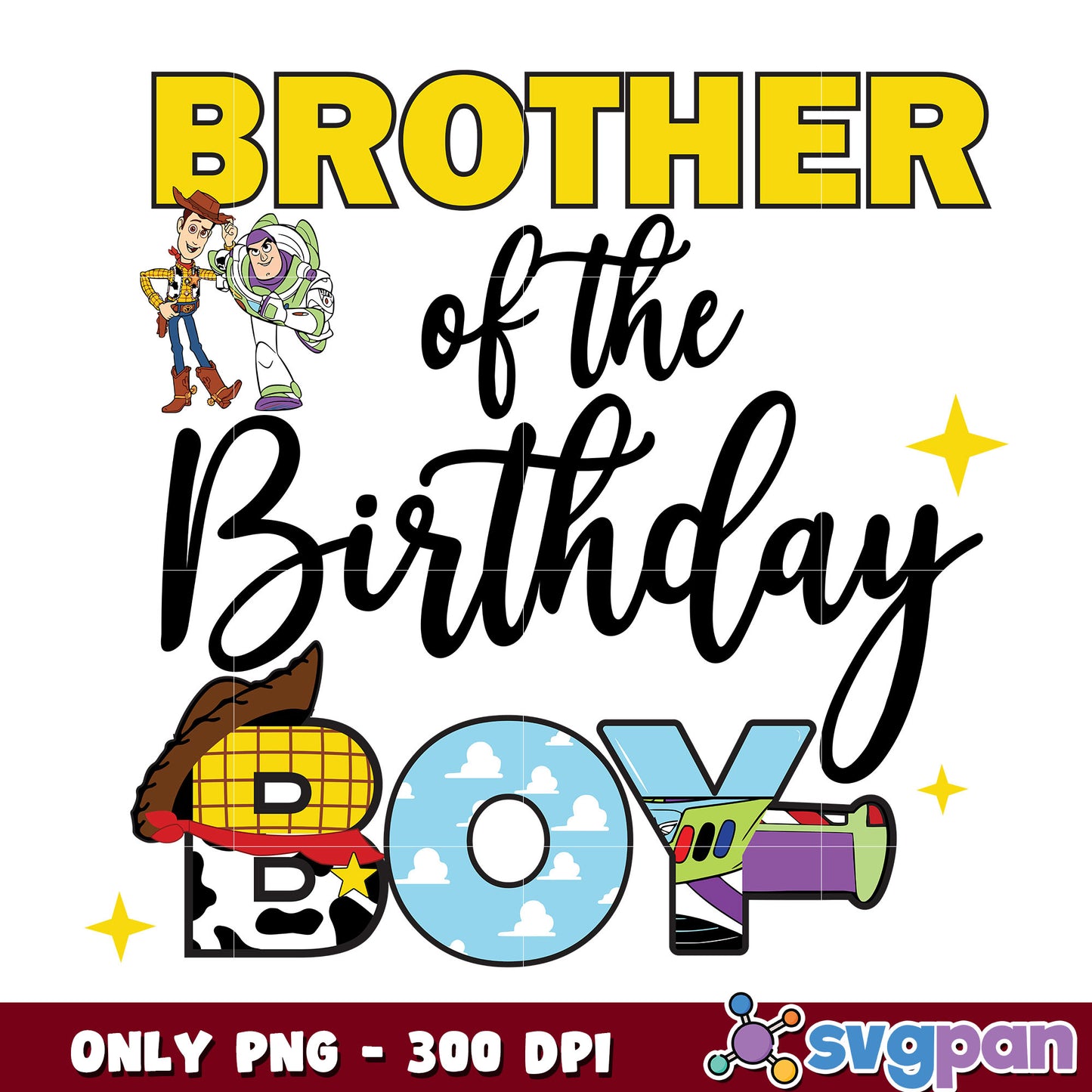 Toy story brother of the birthday boy png, toy story birthday png