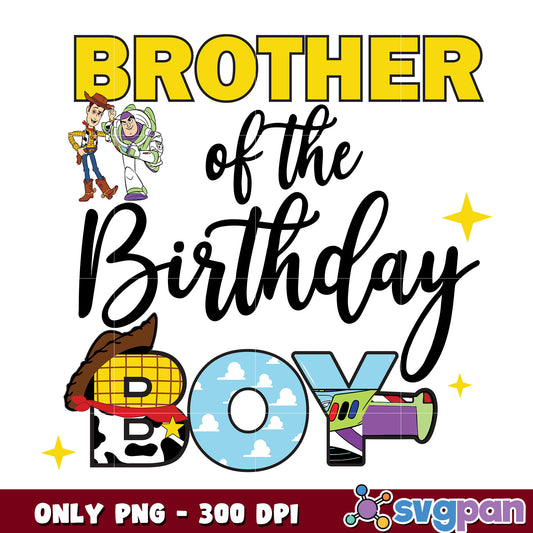 Toy story brother of the birthday boy png, toy story birthday png