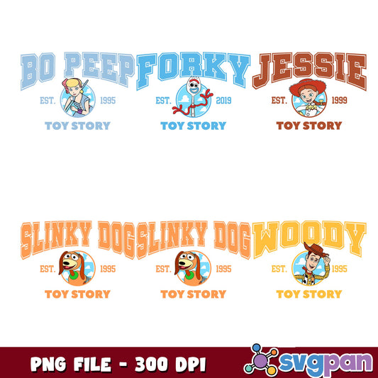 Toy story characters est png bundle