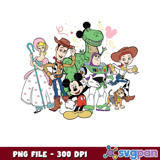 Toy story characters png, toy story friends png, toy story cast png