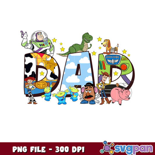 Toy story chracters dad png, disney png, disney channel png