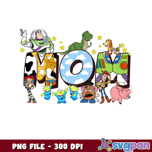 Toy story chracters mom png, disney png, disney channel png