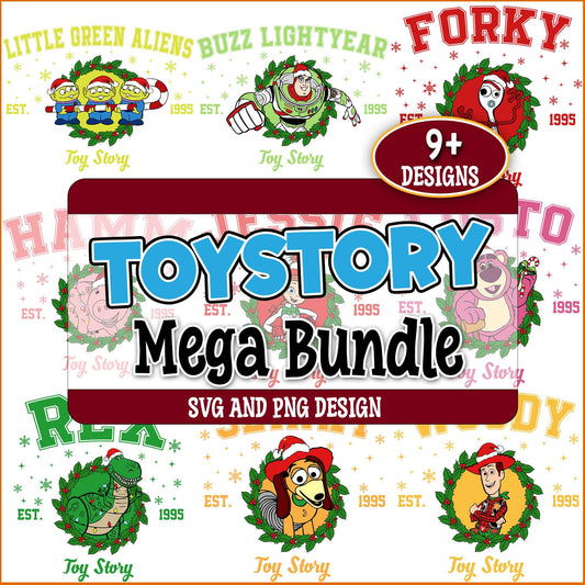 Toy story christmas image svg bundle