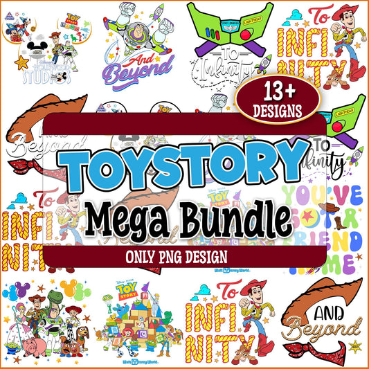 Toy story designs png bundle