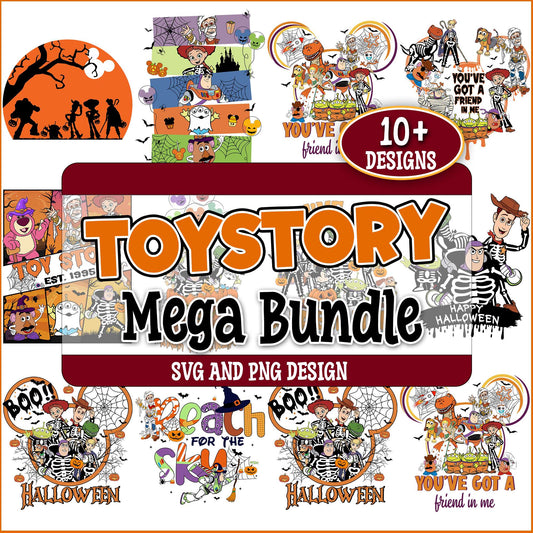Toy story halloween art svg bundle