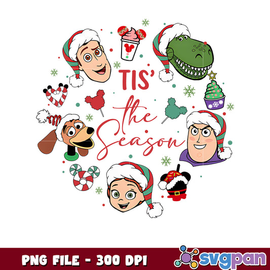 Toy story tis the season png, last christmas png, spirit christmas ​png