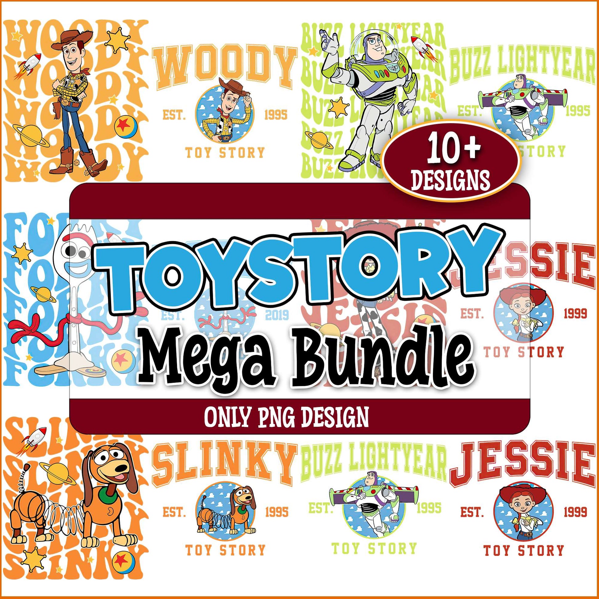 Toy story vintage png bundle