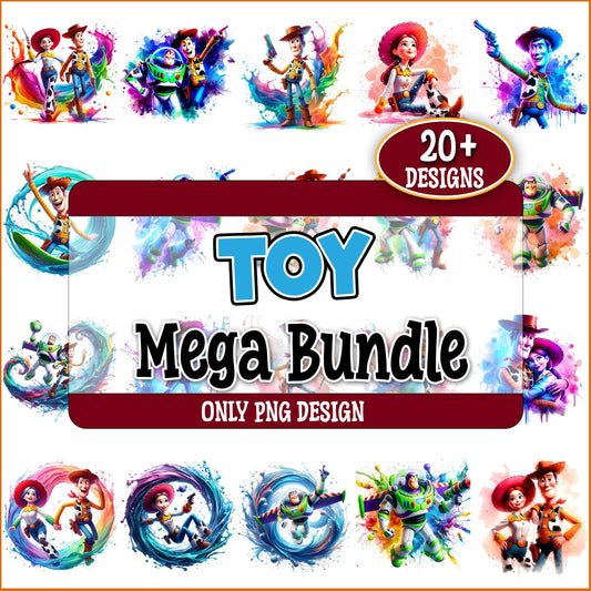 Toy story water color png bundle
