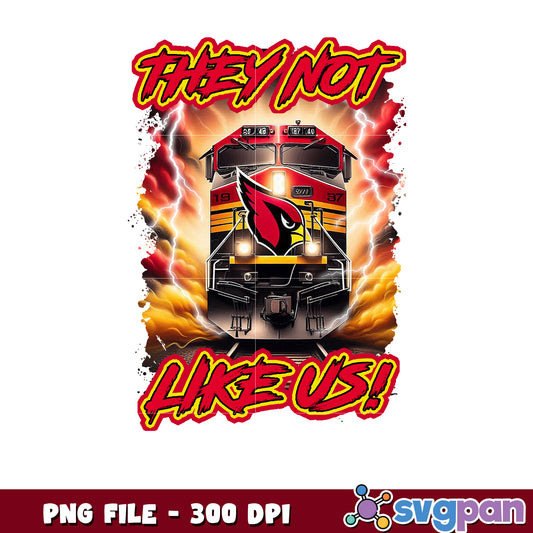 Train of arizona cardinals team design png, national football league png, nfl png