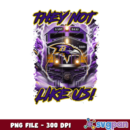 Train of baltimore ravens team design png, national football league png, nfl png