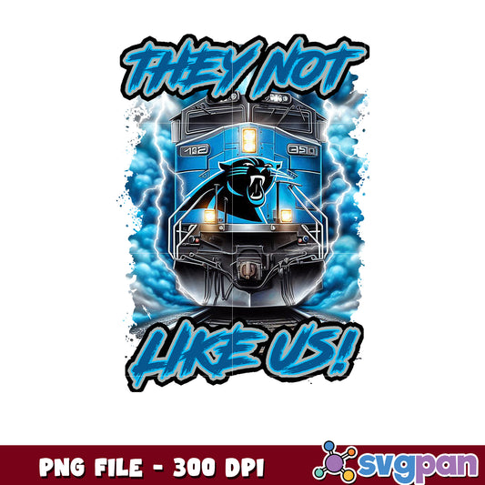 Train of carolina panthers team design png, national football league png, nfl png