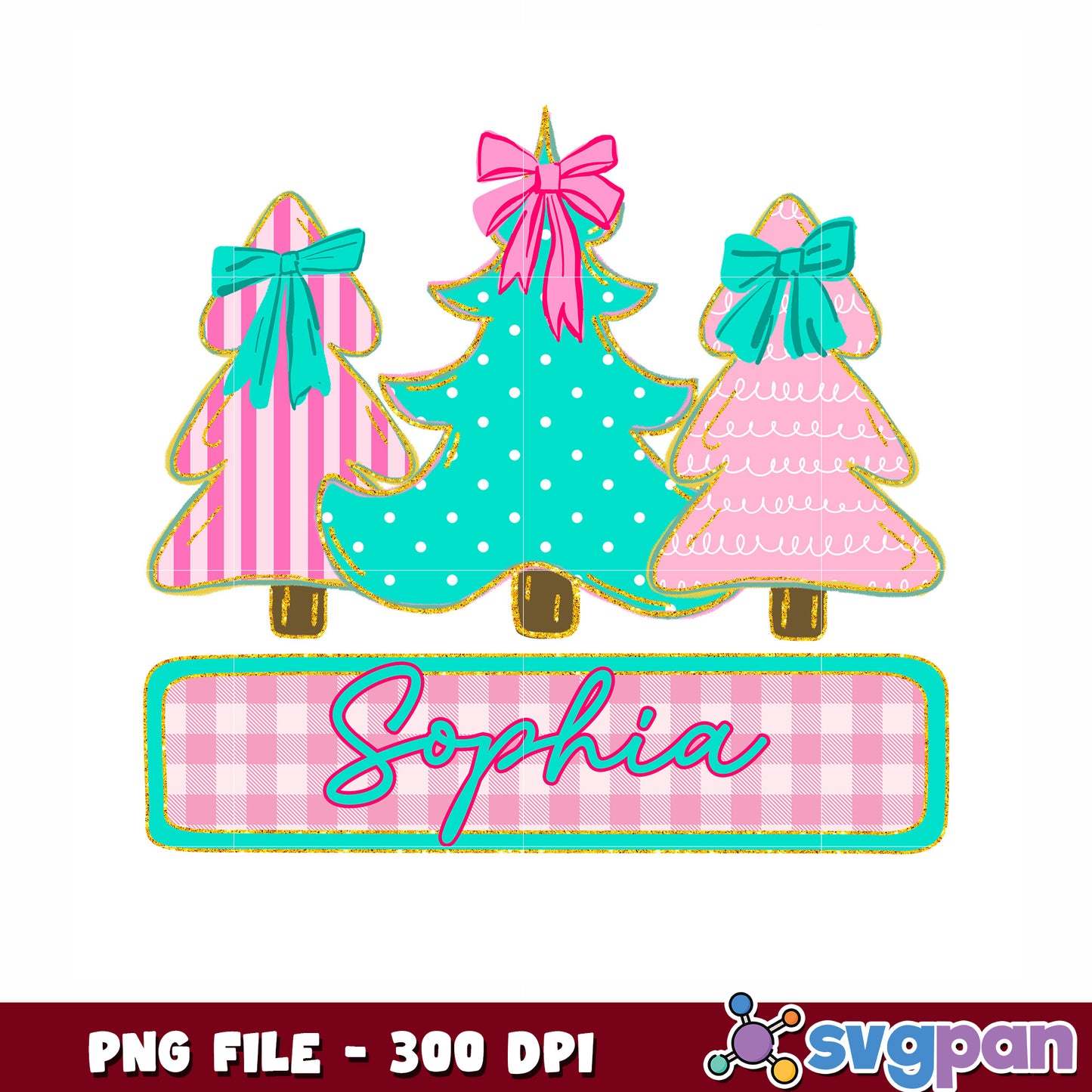 Tree Retro Christmas png, colorul chirstmas png, happy christmas png