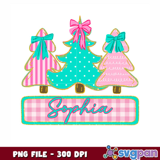 Tree Retro Christmas png, colorul chirstmas png, happy christmas png