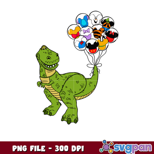 T rex toy png, disney plus png, disney toy story png