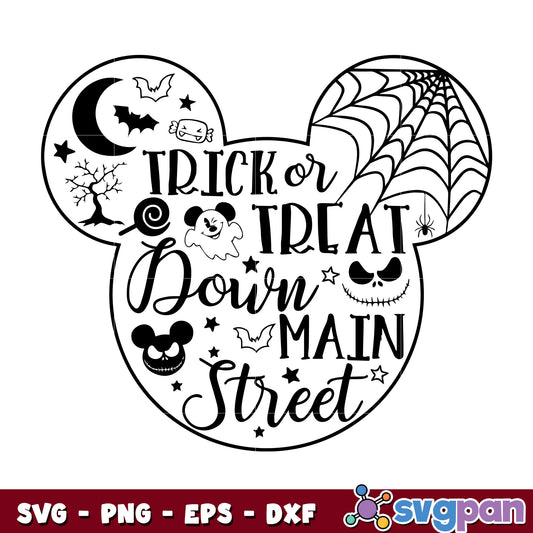 Trick Or Treat Sown Main Street svg